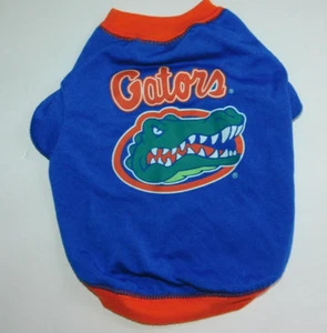 Ropa para Perros Pequeña Florida Gators Azul Camiseta Conjunto VER MEDIDAS - Imagen 1 de 4