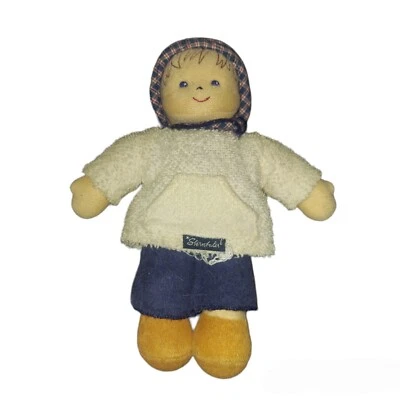 Sterntaler 7" Plush Boy Doll Rattle Lovey - Image 1 of 3