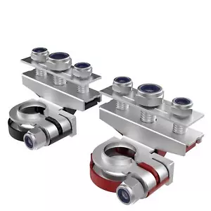 2pcs 12V Automotive Top Post Car 3 Way Battery Wire Cable Terminals Clamp Con... - Picture 1 of 7