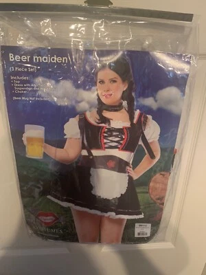 Nuevo Sexy Disfraz Cerveza Mujer Cerveza Doncella Oktoberfest Adulto Talla Grande 1X/2X XL/XXL Foto 1 de 4