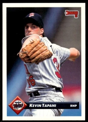 1993 Donruss Baseball Card Kevin Tapani Minnesota Twins #443 - Image 1 of 2