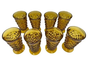 Juego cubista de oro Whitehall by Colony 2059 8-14 oz 6" vasos de vidrio caja original - Imagen 1 de 5