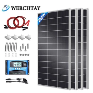 100W 120W 150W 170W 200W Solar Panel Kit 12V Mono Solar Panel RV Caravan Boat - Picture 1 of 30