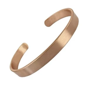 Pure Solid Copper Magnetic Bracelet Bangle Cuff Adjustable Arthritis Health - Picture 1 of 6