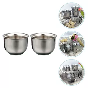 2 Pcs Wine Glass Cups Beverage Fruit Tea Travel - Picture 1 of 12