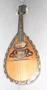 vintage: flat mandolin with beautiful inlays - good condition - from private! - Picture 1 of 11