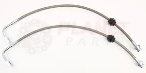 Front Braided Brake Hoses for Ford Falcon BA BF inc XR6 XR8 XR6 Turbo BARRA PAIR - Foto 1 di 4