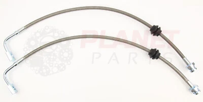 Front Braided Brake Hoses for Ford Falcon BA BF inc XR6 XR8 XR6 Turbo BARRA PAIR - image 1 of 4