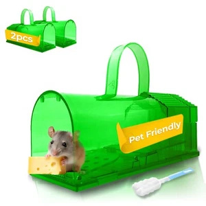 Humane Mouse Trap | Catch and Release Small Traps / Indoor-Outdoor Pack of 2 - Picture 1 of 6