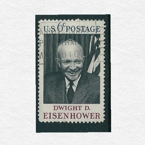 1969 - United States Dwight D Eisenhower 6c Stamp Used SG#US 1371 - Image 1 of 1