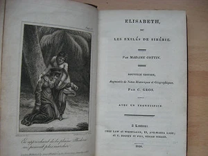 1818 Madame Cottin - Elisabeth ou Les Exiles de Siberie (Elizabeth) French text - Bild 1 von 4