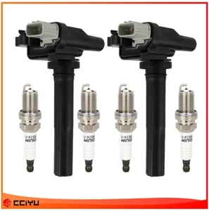 2 Ignition Coil & Spark Plug For 2000-2001 Chevrolet Metro 1.3L L4 - Picture 1 of 13
