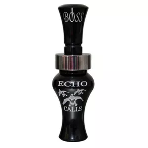 Echo Calls Boss Open Single Reed Mallard Sounds Attract Duck Black Acrylic 80002 - Picture 1 of 1