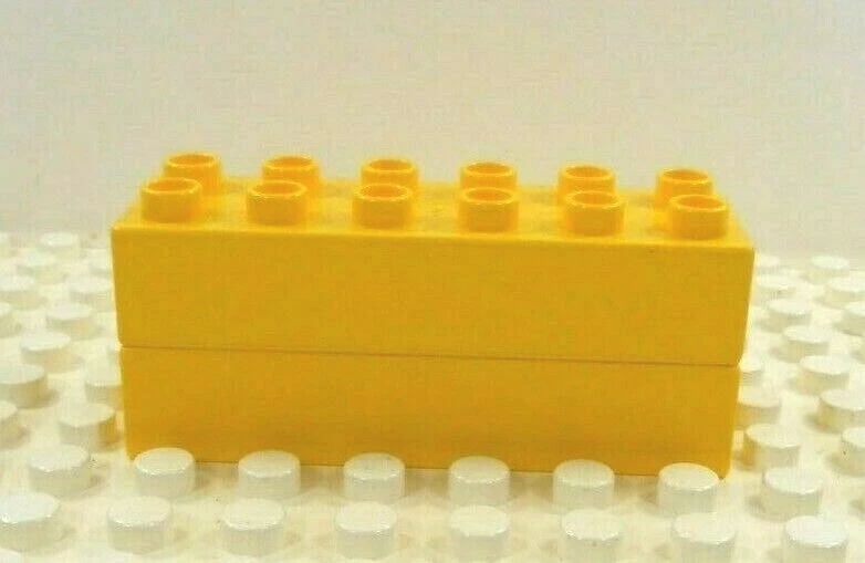 Lego Duplo Ladrillos 2x6x1 (2) Amarillo Foto 1 de 3