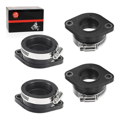 4PCS Carburetor Manifold Intake Boots For 1981-1982 Kawasaki 1000 LTD KZ1000K - Image 1 of 4