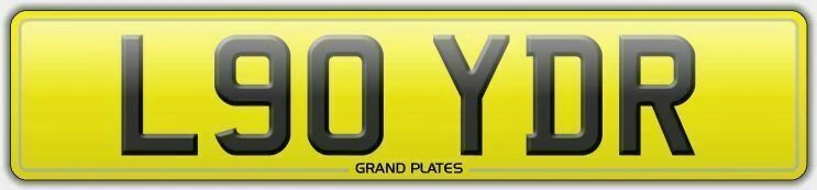 L90 YDR ЛОЙД R ЧАСТНЫЙ ЗАВЕТНЫЙ НОМЕРНОЙ ЗНАК РЕГИСТРАЦИИ АВТОМОБИЛЯ REG LLOYD БЕЗ СБОРОВ - Изображение 1 из 1