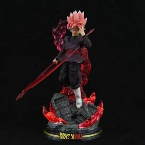 28CM Dragon Ball Z Zamasu Figure Black Goku PVC with Light Base - No Box - Picture 1 of 5