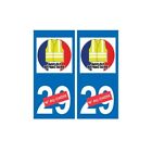 Gilet Jaune numéro au choix Gaulois logo 23 sticker autocollant plaque immatricu