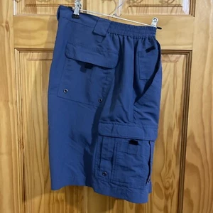 World Wide Sportsman Mens Size 38 Shorts Cargo Fishing Blue - Picture 1 of 5