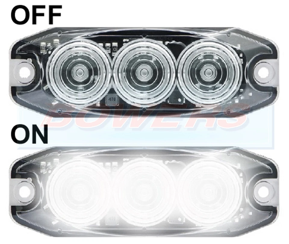 LED Autolamps 11WM Low-profile Reverse Lamp Car Van Camper 4x4 Land Rover