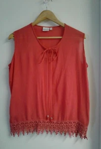 Kim Rogers Top Boho Sleeveless Pink Women's Size S - Picture 1 of 7