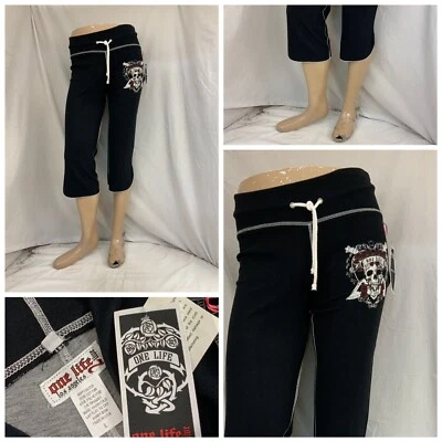 Pantalones deportivos One Life 2 Live L negros algodón poli elástico hechos en EE. UU. NUEVOS CON ETIQUETAS YGI N1-383CG Foto 1 de 4