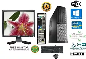Dell 990 Optiplex DESKTOP i5 2400 Quad 3.1GHz 8GB 240gb SSD Windows 10 hp 64 KMM - Picture 1 of 10