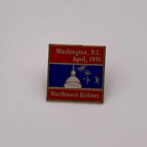 Northwest Airlines Washington DC aprile 1991 spilla - Foto 1 di 2