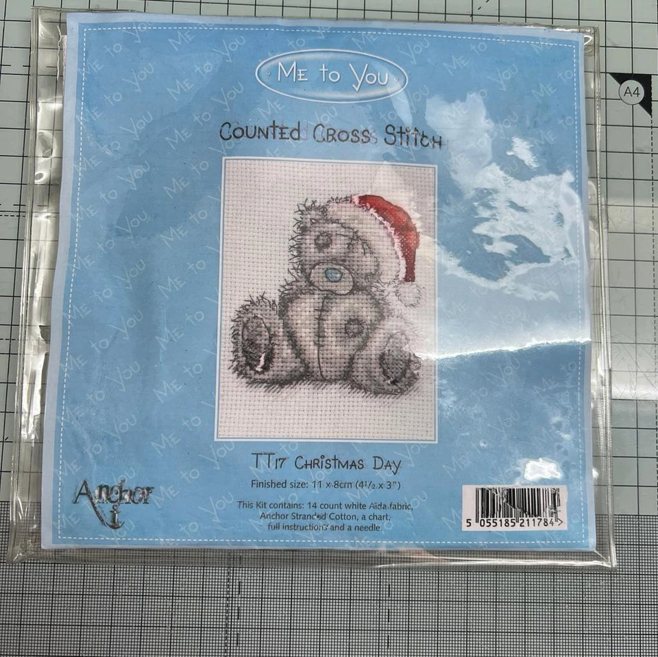 Anchor Me to You - Christmas Day TT17 - Tatty Teddy Counted Cross Stitch Kit - Image 1 of 1