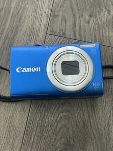 LENS ERROR Canon Powershot A4000 IS HD 16MP Digital Camera Blue For Parts/Repair - Picture 1 of 10