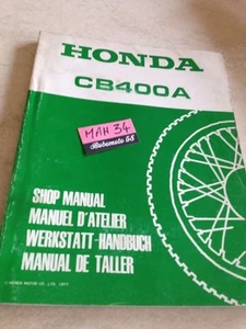 Honda CB400A CB400 A Hondamatic CB 400 Revisión Técnica Moto Suplemento Aditivo - Imagen 1 de 12
