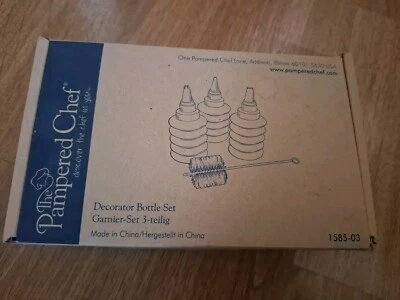 Pampered Chef Decorator Bottle Set - Brand New In Box - Image 1 of 3