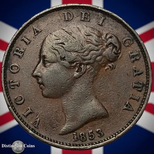 Great Britain 1853 Half Penny 1/2d GB5242 - Picture 1 of 2