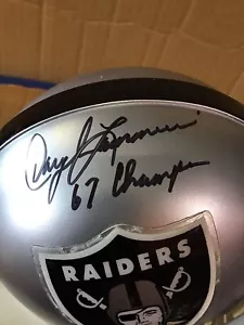 DARYLE LAMONICA 67 CHAMPS RAIDERS SIGNED AUTO MINI HELMET JSA - Picture 1 of 5