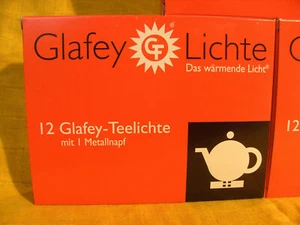 12 Teiere Glafey n.38, durata 8 ore, gastronomia, tea light, cera - Foto 1 di 4