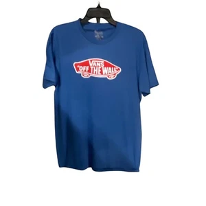 Vans "Off The Wall" Classic Fit T-Shirt M Blue 100% Cotton Casual Streetwear - Picture 1 of 5