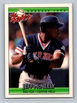 1992 Donruss The Rookies Jeff McNeely #75 Baseball Boston Red Sox - Image 1 of 2