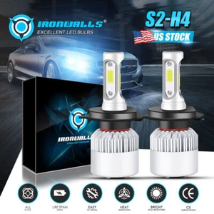 H4 9003 HB2 LED Scheinwerfer Kit Fernlicht Glühbirnen 330000LM 6000K superhell - Bild 1 von 12