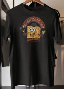 Maglietta nera da uomo SpongeBob Freddy ""As Long As We Have Nightmares"" taglia XL nuova con etichette - Foto 1 di 3