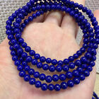 Bracelet perles de cristal extensibles 4 mm bleu royal naturel lapis-lazuli AAAAA