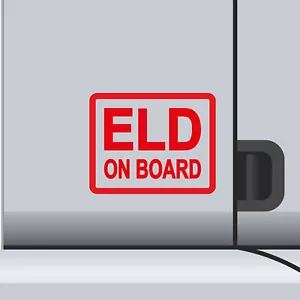 2 Pack - ELD On Board Vinyl Decal Electronic Logging Device Sticker E-Log Driver - Picture 1 of 18
