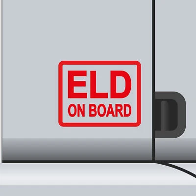 GREENYEF GRAPHICS 2 Pack - ELD On Board Vinyl Decal Electronic Logging Device Sticker E-Log Driver