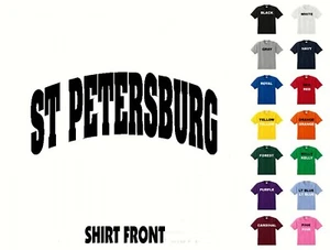 T-Shirt Stadt St. Petersburg College Briefe #407 - kostenloser Versand - Bild 1 von 2