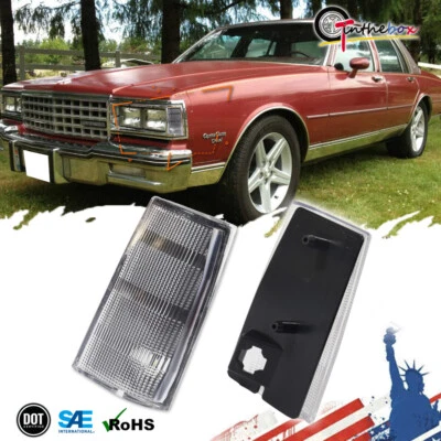 Carcasa de luz marcadora lateral esquina delantera lente transparente para Chevy Impala Caprice 81-85 Foto 1 de 4