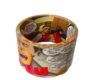 Handmade Comic Book Bangle - Pop Art Jewelry - Superhero Gift - Picture 1 of 14