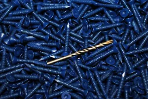(2,000) T30 Torx Flat Head 1/4 x 1-3/4 Concrete Screws Tapcons + 3 Bits BULK - Picture 1 of 1