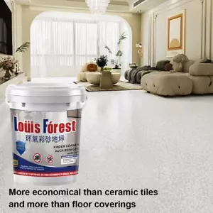 High-Gloss Marble Effect Epoxy Floor Coating, Garage Paint, Floor Floor E7U8 - Picture 1 of 20