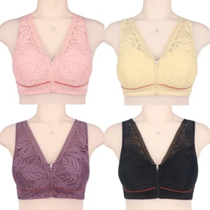 Woman Ladies Lingerie Lace Vest Women Underwear Front Buckle Bra Sports Bra Lace - Picture 1 of 16