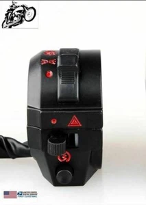 Interruptor de control derecho de aluminio para motocicleta 7/8" arranque-faro-emergencia - Imagen 1 de 2