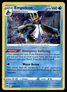 Empoleon 37/172 Pokemon Card Brilliant Stars Rare Holo 160 HP Near Mint H45 - Picture 1 of 2